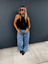 Load image into Gallery viewer, PREORDER: Charlie Cinch Hem Wide Leg Jeans
