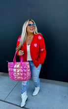 Load image into Gallery viewer, PREORDER: Be Mine Sequin Heart Cardigan in Three Colors
