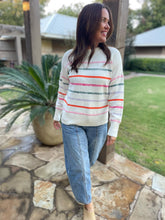 Load image into Gallery viewer, PREORDER: Come On Get Happy Striped Sweater in Two Colors
