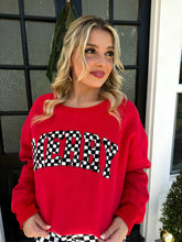 Load image into Gallery viewer, PREORDER: Merry Checkered Sweatshirt
