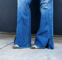 Load image into Gallery viewer, PREORDER: Take Sides Pinstripe Jeans
