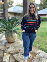 Load image into Gallery viewer, PREORDER: Come On Get Happy Striped Sweater in Two Colors
