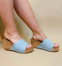 Load image into Gallery viewer, Belinda Denim Wedge
