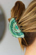Load image into Gallery viewer, St Patrick's Day Shamrock Hair Claw
