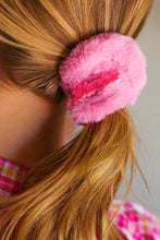 Load image into Gallery viewer, Barbie Pink Furry Scrunchie
