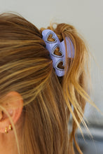 Load image into Gallery viewer, Lavender Heart Hair Claw
