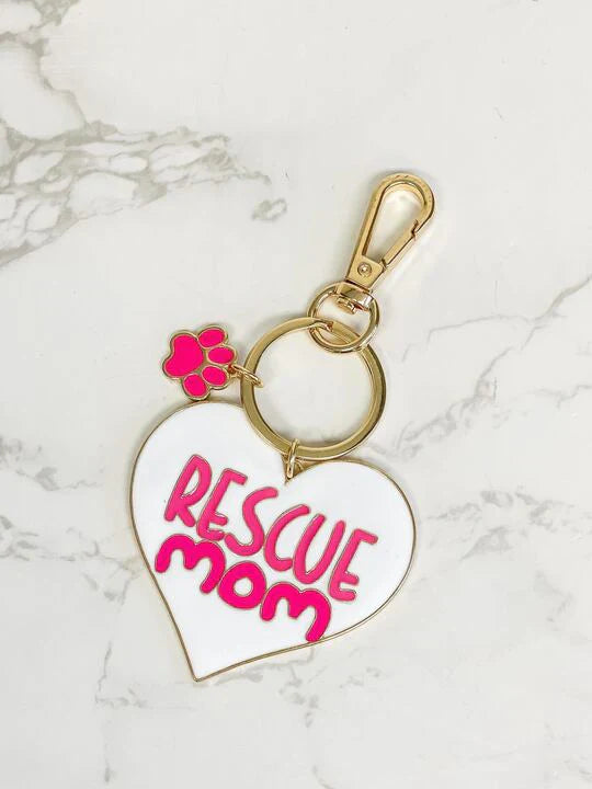 PREORDER: Rescue Mom Enamel Key Chain