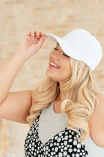 Load image into Gallery viewer, Basic Babe Ball Cap in White
