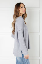 Load image into Gallery viewer, Basically Freezing Brushed Hacci Top in Heather Grey
