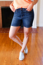 Load image into Gallery viewer, Judy Blue Dark Wash High Rise Elastic Waist Shorts
