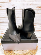 Load image into Gallery viewer, Rhonda Rhinestoone Boot in Black
