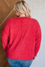 Load image into Gallery viewer, Casual Tuesday Ribbed Knit Sweater in Dark Red
