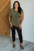 Load image into Gallery viewer, Classic Surplice Front Top in Olive
