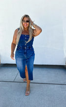 Load image into Gallery viewer, PREORDER: Frankie Overall Denim Dress
