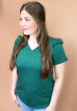 Load image into Gallery viewer, Paisley Puff Tee in Emerald
