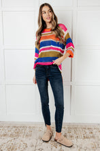 Load image into Gallery viewer, Deep Thoughts Striped Loose Knit Top
