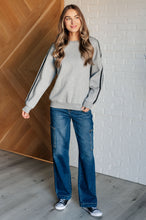 Load image into Gallery viewer, Don't Get Stuck Stripe Detail Sweatshirt
