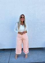Load image into Gallery viewer, PREORDER: Peach Wash Barrel Jeans
