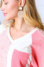 Load image into Gallery viewer, Bone Crochet Carved Disc Dangle Earrings
