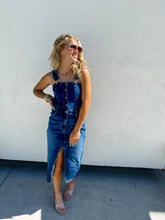 Load image into Gallery viewer, PREORDER: Frankie Overall Denim Dress
