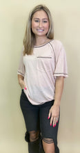 Load image into Gallery viewer, Belin Distressed Top in Blush
