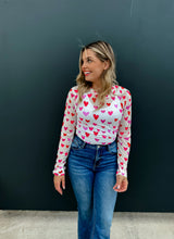 Load image into Gallery viewer, PREORDER: Valentines Dress It Up Mesh Tops in Two Prints

