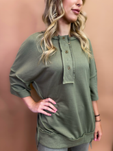 Load image into Gallery viewer, Camilla Oversized Top in Sage
