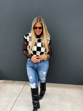 Load image into Gallery viewer, PREORDER: Sidni Checkered Sweater in Two Colors
