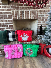 Load image into Gallery viewer, PREORDER: Holiday Puffer Bag in Three Colors
