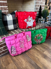 Load image into Gallery viewer, PREORDER: Holiday Puffer Bag in Three Colors
