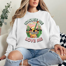 Load image into Gallery viewer, Excuse Me Graphic Sweatshirt
