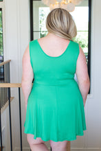 Load image into Gallery viewer, Gorgeous in Green Sleeveless Skort Dress
