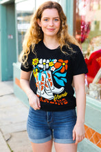 Load image into Gallery viewer, Black Cotton HOWDY DARLING Graphic Tee
