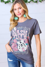 Load image into Gallery viewer, Grey Cotton NASHVILLE Tennessee Graphic Tee
