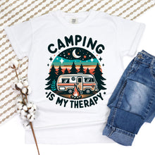 Load image into Gallery viewer, PREORDER: Camping is My Therapy Graphic Tee
