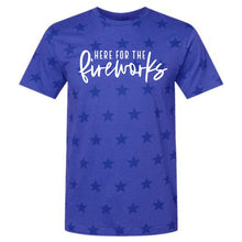 Load image into Gallery viewer, PREORDER: (Adult) Matching Here for the Fireworks Graphic Tee
