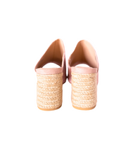 Load image into Gallery viewer, Helena Heeled Sandal in Blush Suede
