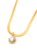 Load image into Gallery viewer, Here to Shine Gold Plated Necklace in White
