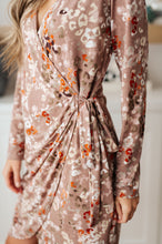 Load image into Gallery viewer, Honey Do I Ever Faux Wrap Dress in Taupe
