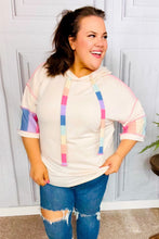 Load image into Gallery viewer, Easy Living Multicolor Stripe French Terry Pullover Hoodie

