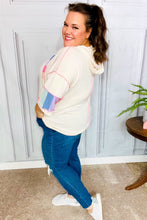 Load image into Gallery viewer, Easy Living Multicolor Stripe French Terry Pullover Hoodie
