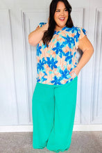 Load image into Gallery viewer, Just Dreaming Emerald Smocked Waist Palazzo Pants
