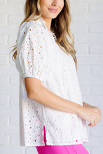 Load image into Gallery viewer, I&#39;ll Let You Know Eyelet Lace Blouse
