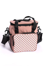 Load image into Gallery viewer, Insulated Checked Tote in Pink
