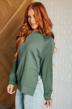 Load image into Gallery viewer, It's The Little Things Relaxed Scuba Pullover in Dark Forest
