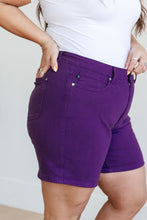 Load image into Gallery viewer, Jenna High Rise Control Top Cuffed Shorts in Purple
