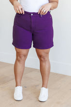 Load image into Gallery viewer, Jenna High Rise Control Top Cuffed Shorts in Purple
