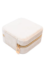 Load image into Gallery viewer, Kept and Carried Velvet Jewelry Box in Ivory
