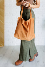 Load image into Gallery viewer, Last Minute Corduroy Tote in Brown
