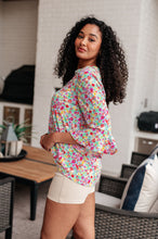 Load image into Gallery viewer, Lizzy Bell Sleeve Top in Lavender Multi Floral
